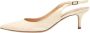 Gianvito Rossi Pre-owned Leather heels Beige Dames - Thumbnail 1