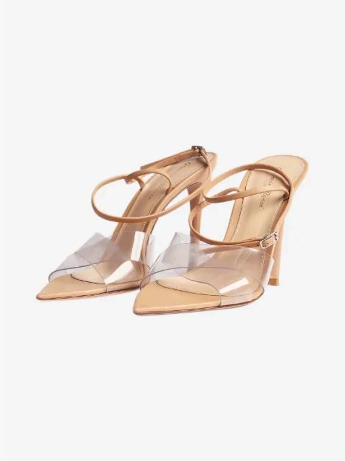 Gianvito Rossi Pre-owned Leather heels Beige Dames