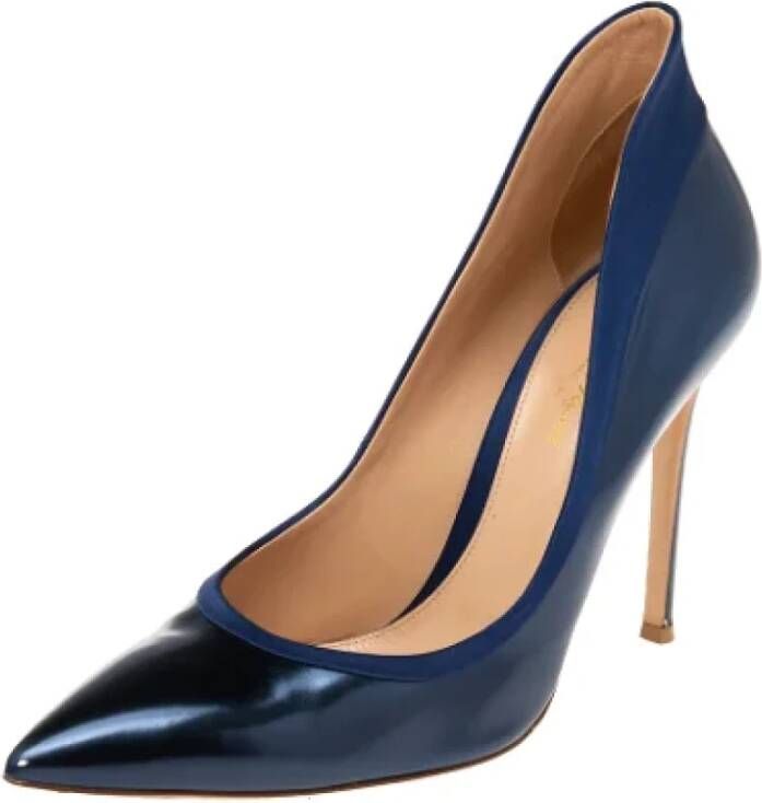 Gianvito Rossi Pre-owned Leather heels Blue Dames