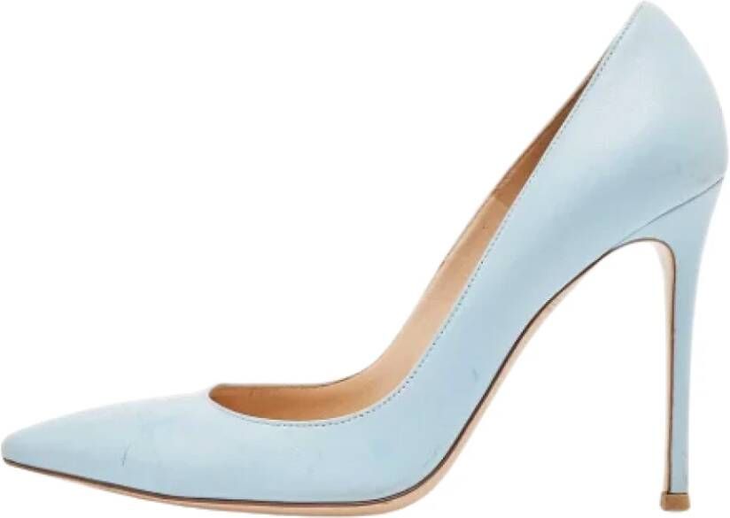 Gianvito Rossi Pre-owned Leather heels Blue Dames