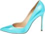 Gianvito Rossi Pre-owned Leather heels Blue Dames - Thumbnail 1