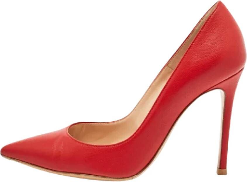 Gianvito Rossi Pre-owned Leather heels Red Dames