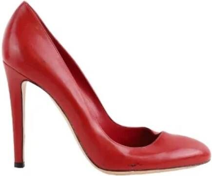 Gianvito Rossi Pre-owned Leather heels Red Dames