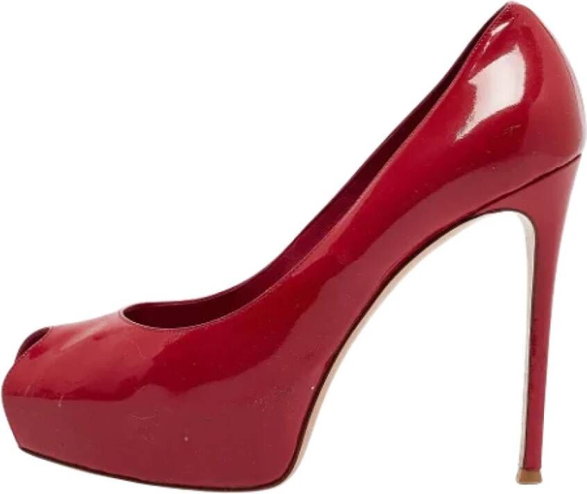 Gianvito Rossi Pre-owned Leather heels Red Dames