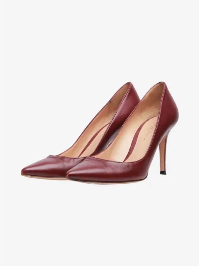 Gianvito Rossi Pre-owned Leather heels Red Dames