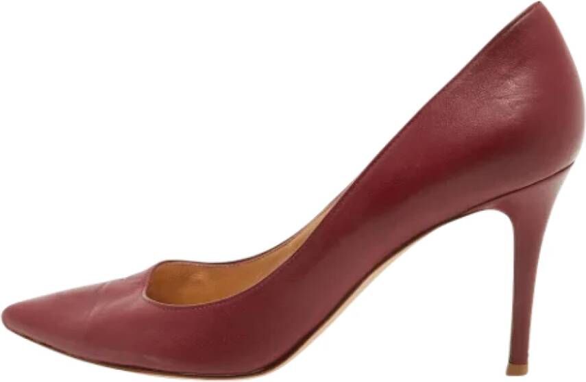 Gianvito Rossi Pre-owned Leather heels Red Unisex