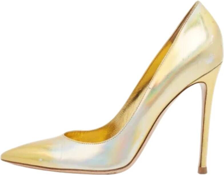 Gianvito Rossi Pre-owned Leather heels Yellow Dames