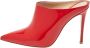 Gianvito Rossi Pre-owned Leather mules Red Dames - Thumbnail 1