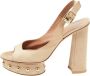 Gianvito Rossi Pre-owned Leather sandals Beige Dames - Thumbnail 1