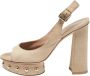 Gianvito Rossi Pre-owned Leather sandals Beige Dames - Thumbnail 1