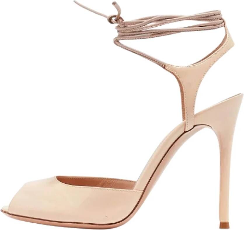 Gianvito Rossi Pre-owned Leather sandals Beige Dames