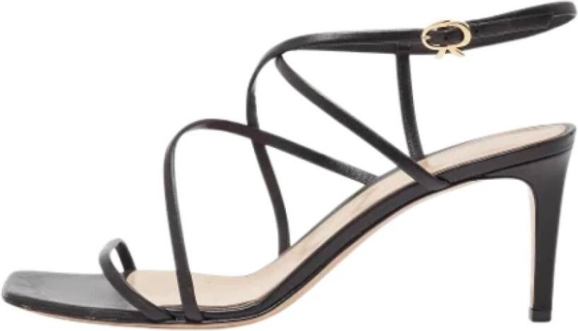 Gianvito Rossi Pre-owned Leather sandals Black Dames