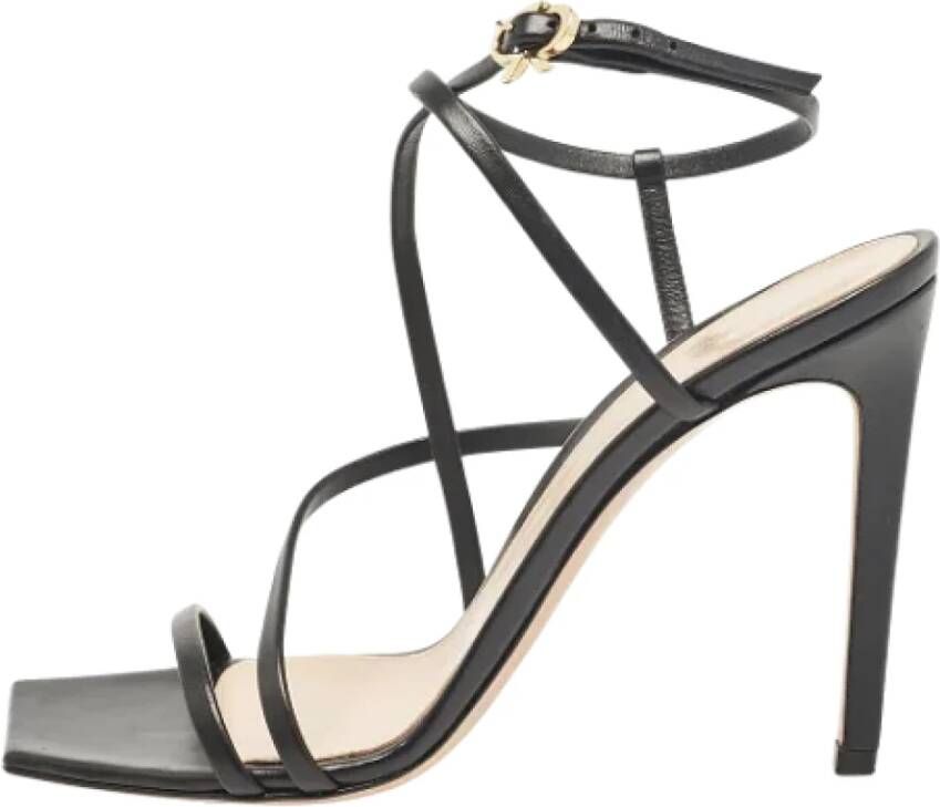 Gianvito Rossi Pre-owned Leather sandals Black Dames