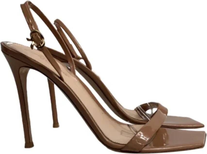 Gianvito Rossi Pre-owned Leather sandals Brown Dames