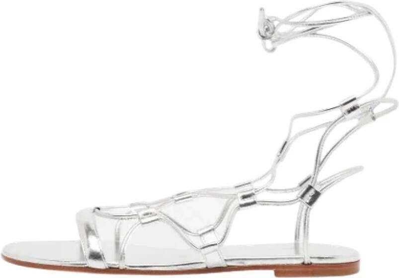 Gianvito Rossi Pre-owned Leather sandals Gray Dames