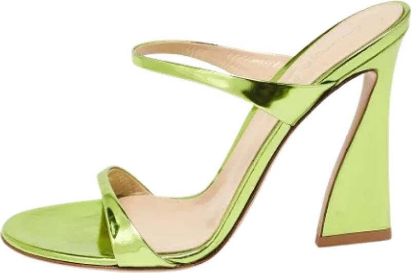 Gianvito Rossi Pre-owned Leather sandals Green Dames