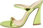 Gianvito Rossi Pre-owned Leather sandals Green Dames - Thumbnail 1