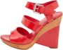 Gianvito Rossi Pre-owned Leather sandals Red Dames - Thumbnail 1