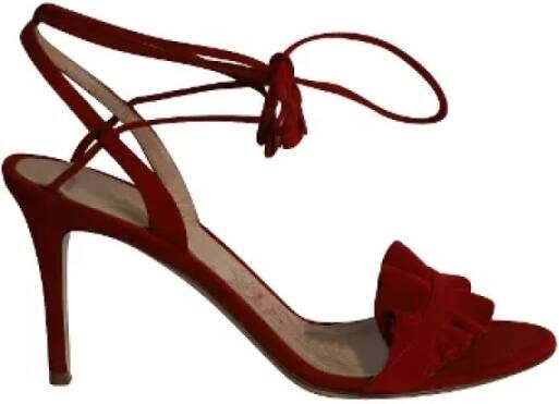 Gianvito Rossi Pre-owned Leather sandals Red Dames