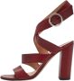 Gianvito Rossi Pre-owned Leather sandals Red Dames - Thumbnail 1