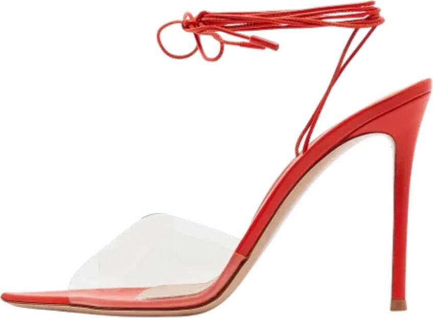 Gianvito Rossi Pre-owned Leather sandals Red Dames