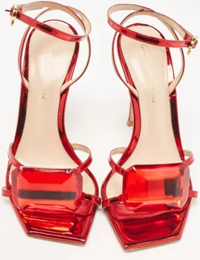 Gianvito Rossi Pre-owned Leather sandals Red Dames