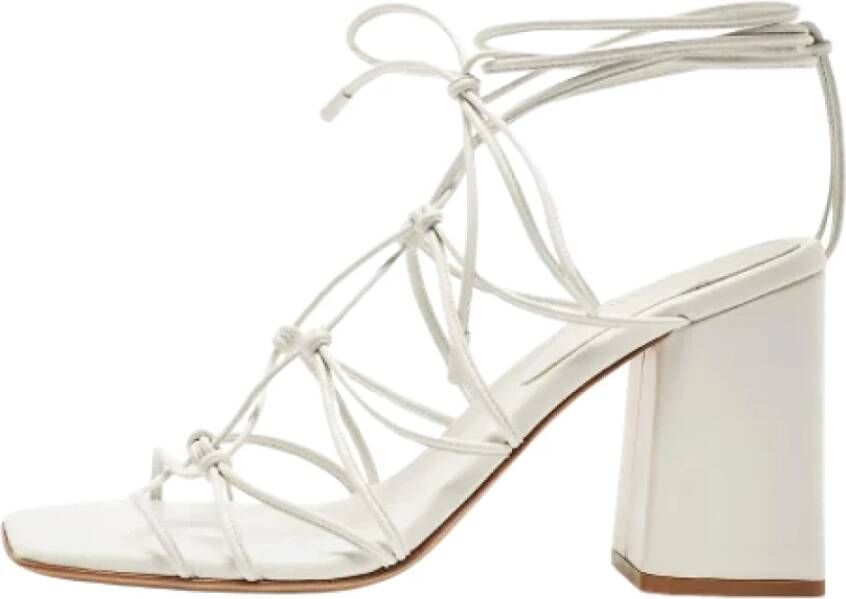 Gianvito Rossi Pre-owned Leather sandals White Dames