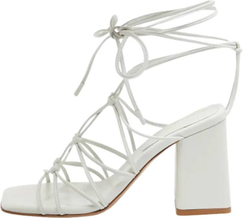 Gianvito Rossi Pre-owned Leather sandals White Dames