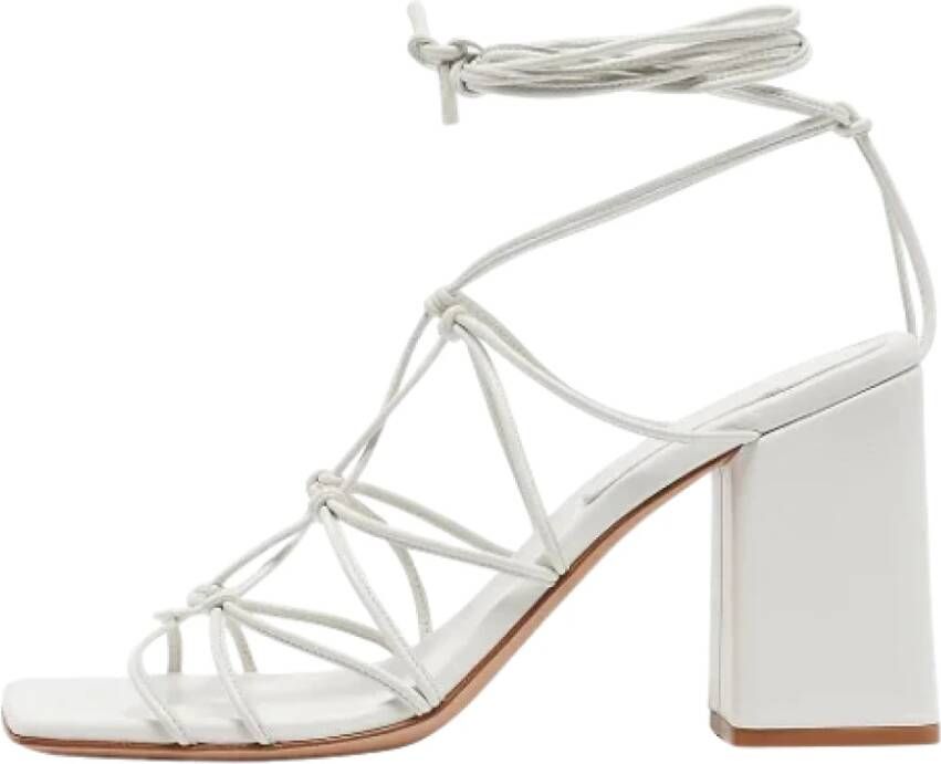 Gianvito Rossi Pre-owned Leather sandals White Dames