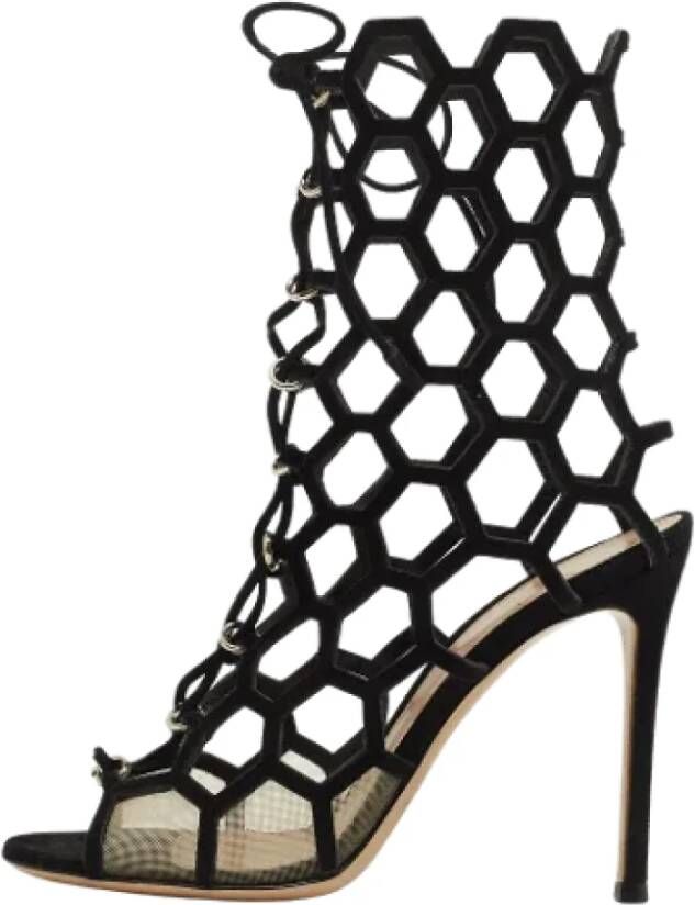 Gianvito Rossi Pre-owned Mesh sandals Black Dames