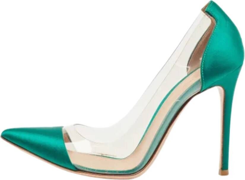 Gianvito Rossi Pre-owned Satin heels Green Dames