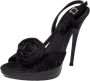 Gianvito Rossi Pre-owned Satin sandals Black Dames - Thumbnail 1