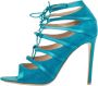 Gianvito Rossi Pre-owned Satin sandals Green Dames - Thumbnail 1