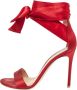 Gianvito Rossi Pre-owned Satin sandals Red Dames - Thumbnail 1