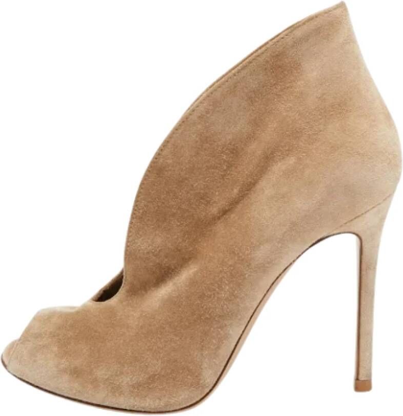 Gianvito Rossi Pre-owned Suede boots Beige Dames