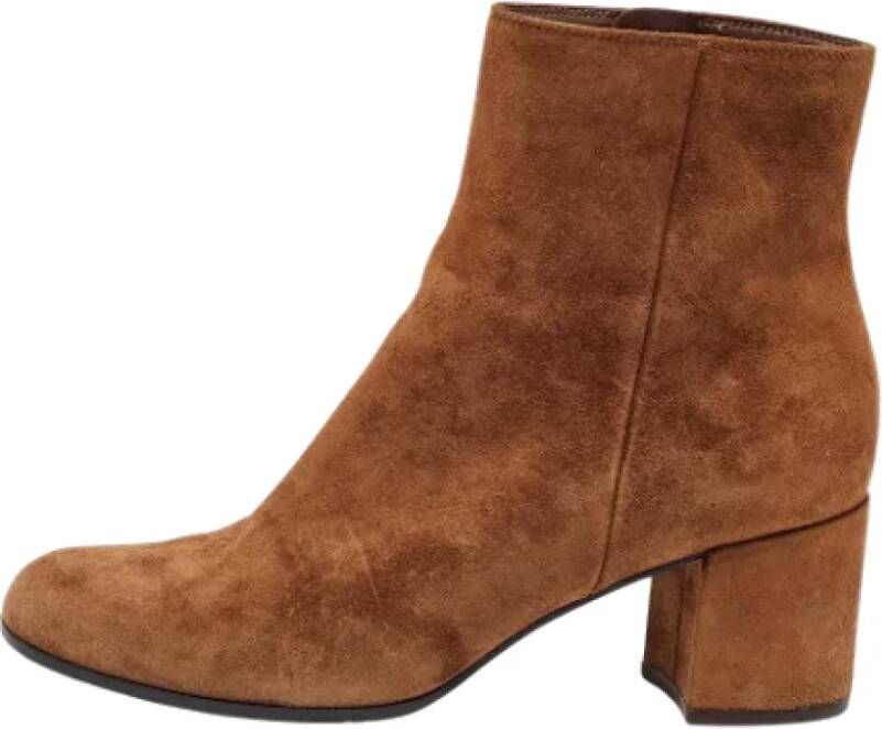 Gianvito Rossi Pre-owned Suede boots Brown Dames