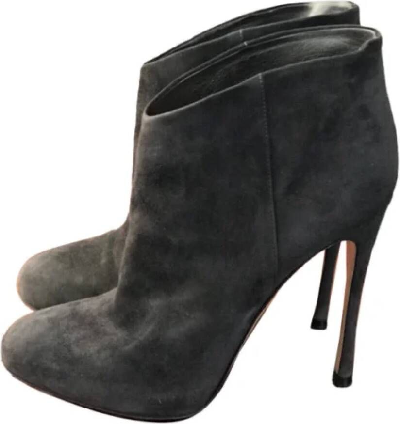 Gianvito Rossi Pre-owned Suede boots Gray Dames