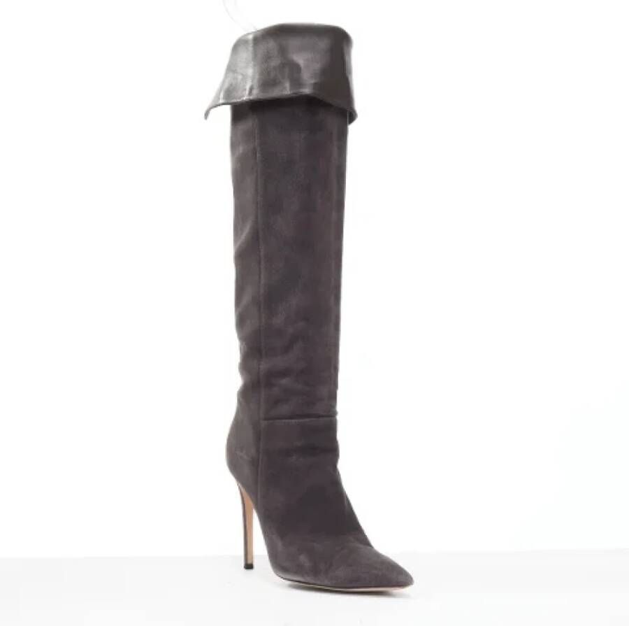 Gianvito Rossi Pre-owned Suede boots Gray Dames