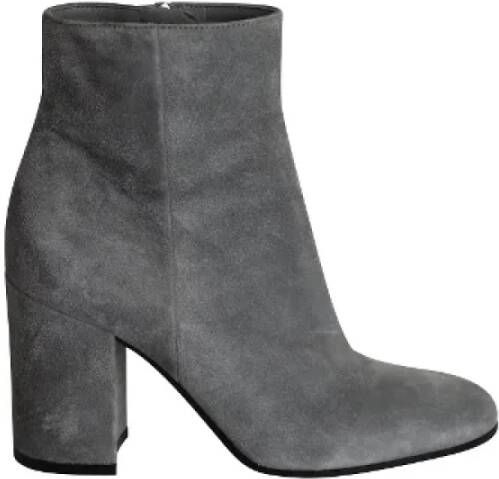 Gianvito Rossi Pre-owned Suede boots Gray Dames