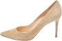 Gianvito Rossi Pre-owned Suede heels Beige Dames - Thumbnail 1