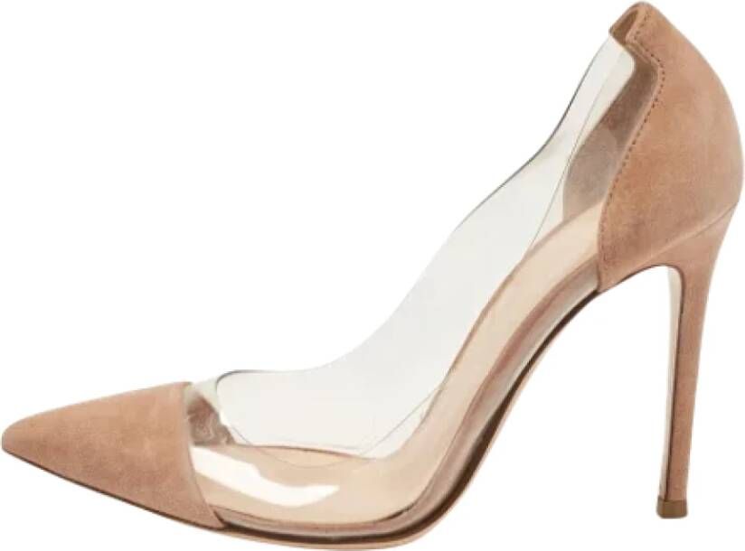 Gianvito Rossi Pre-owned Suede heels Beige Dames