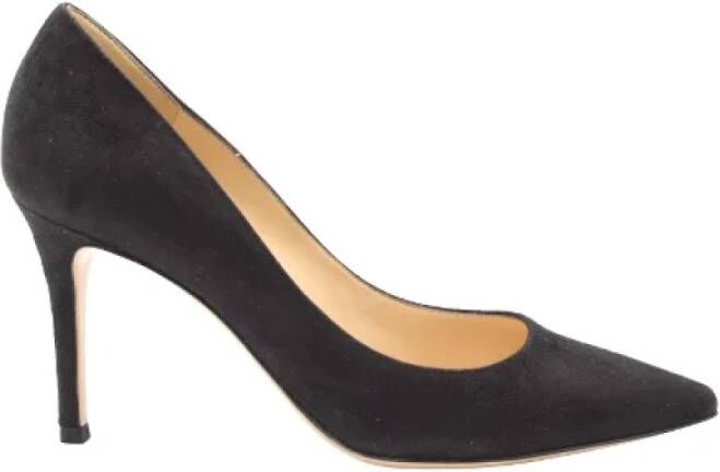 Gianvito Rossi Pre-owned Suede heels Black Dames