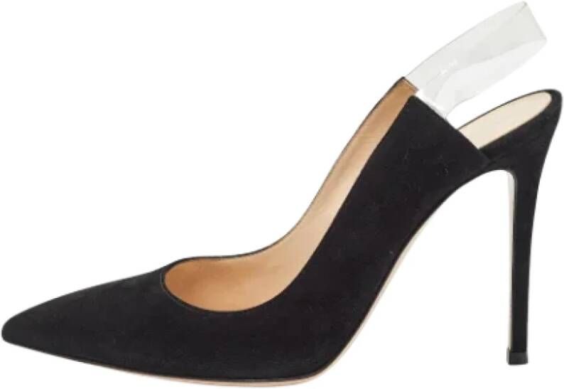 Gianvito Rossi Pre-owned Suede heels Black Dames