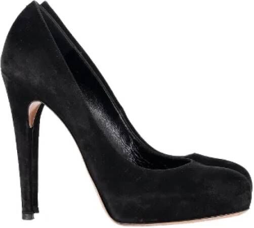 Gianvito Rossi Pre-owned Suede heels Black Dames