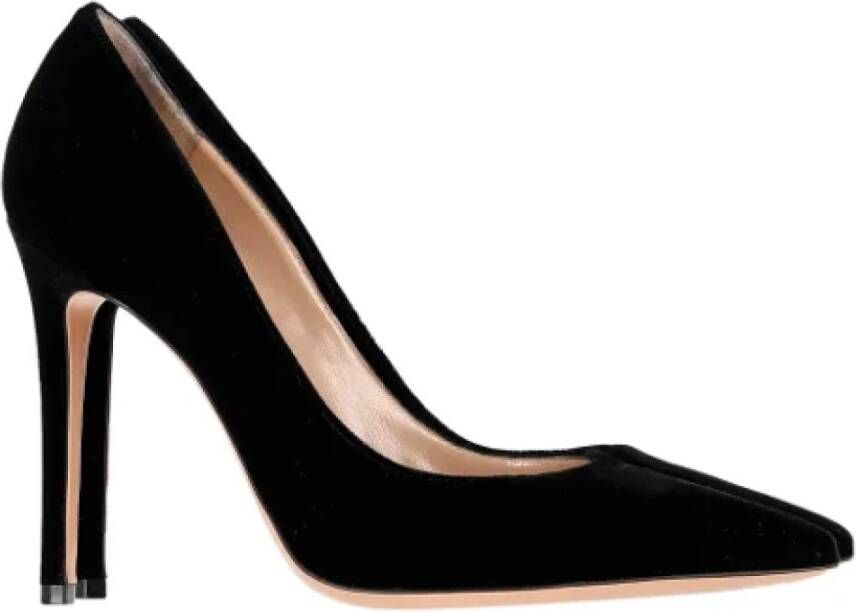 Gianvito Rossi Pre-owned Suede heels Black Dames