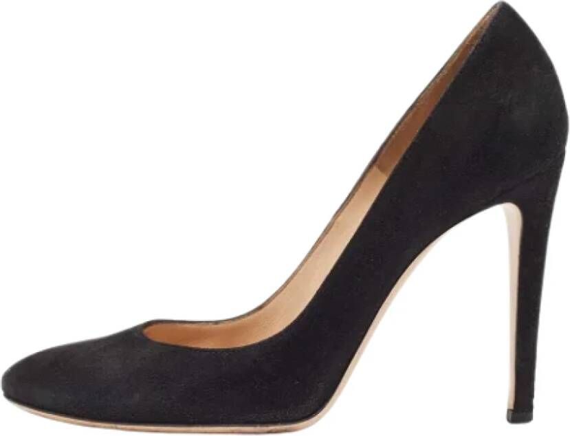 Gianvito Rossi Pre-owned Suede heels Black Dames