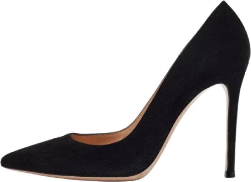 Gianvito Rossi Pre-owned Suede heels Black Dames