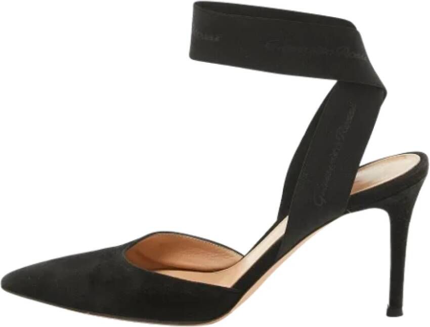 Gianvito Rossi Pre-owned Suede heels Black Dames