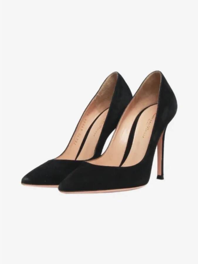 Gianvito Rossi Pre-owned Suede heels Black Dames