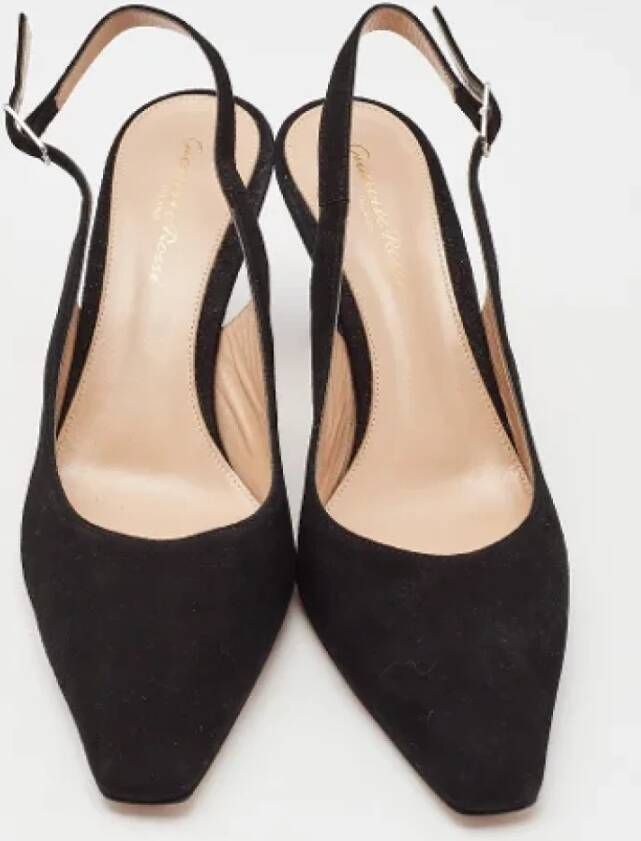 Gianvito Rossi Pre-owned Suede heels Black Dames